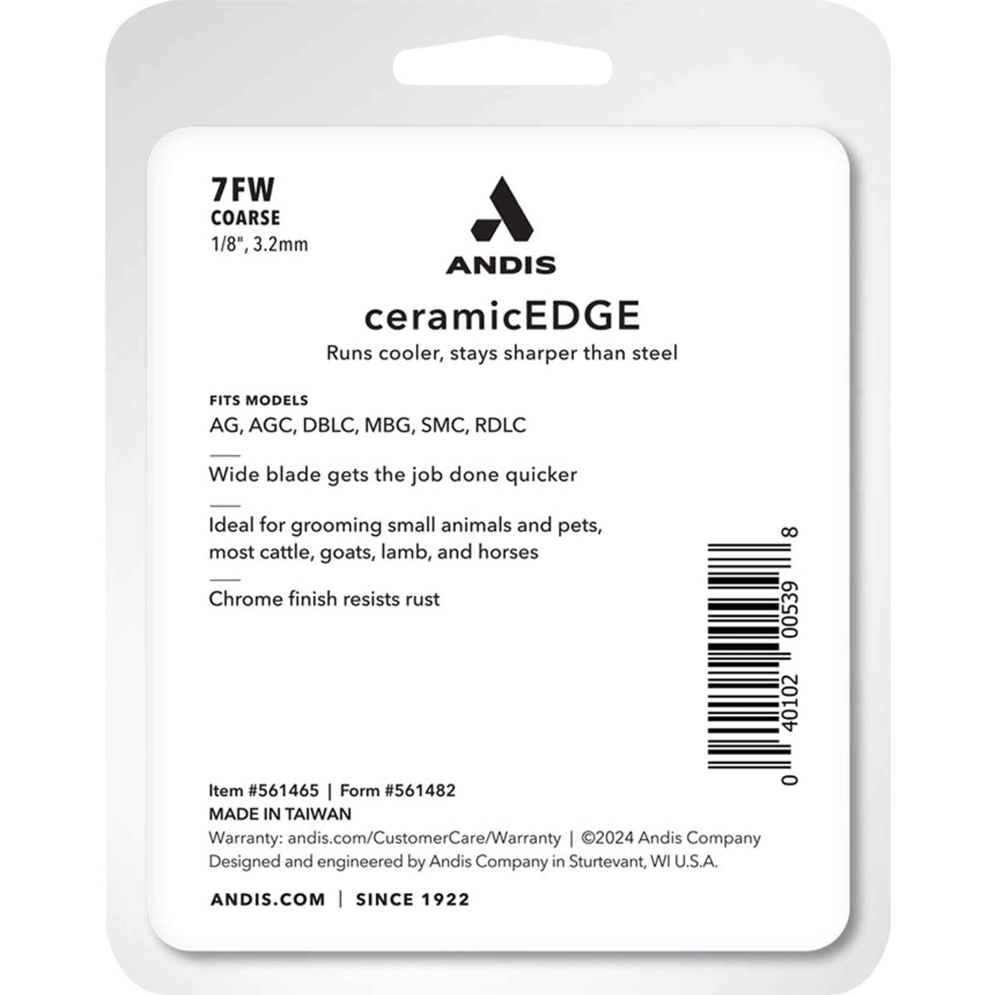 Andis Coarse Ceramic Edge Blade