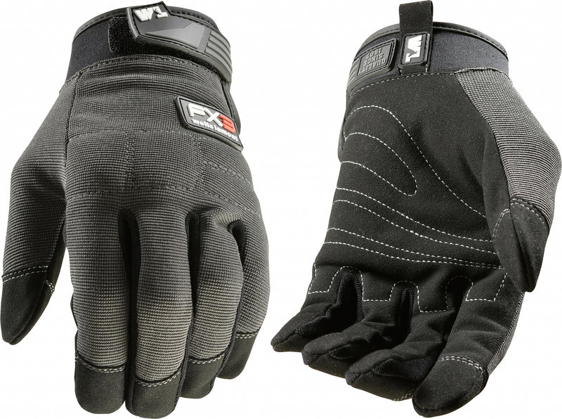 Wells Lamont Mens F x 3 Adjustable Work Gloves