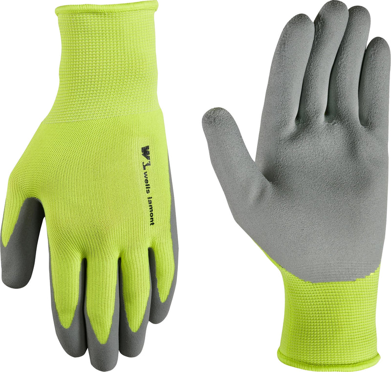 Wells Lamont Mens Hi Visibility Latex Gloves