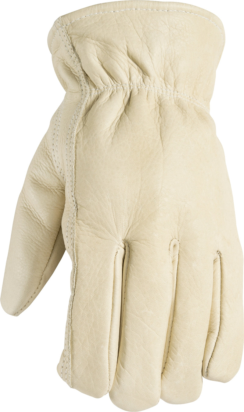 Wells Lamont Mens Cowhide Slip-On Work Gloves