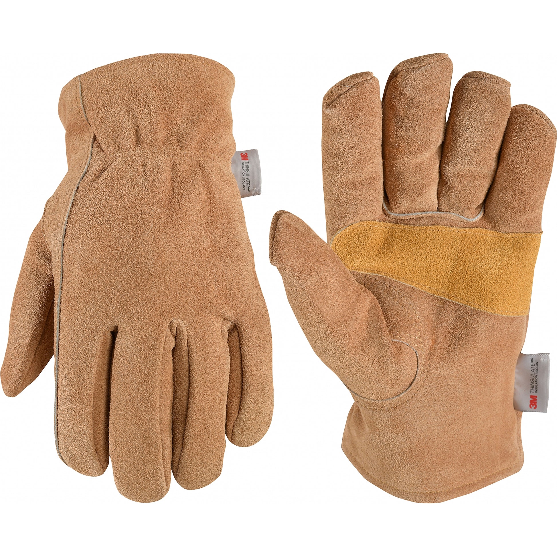 Wells Lamont Mens Lined Suede Leather Gloves