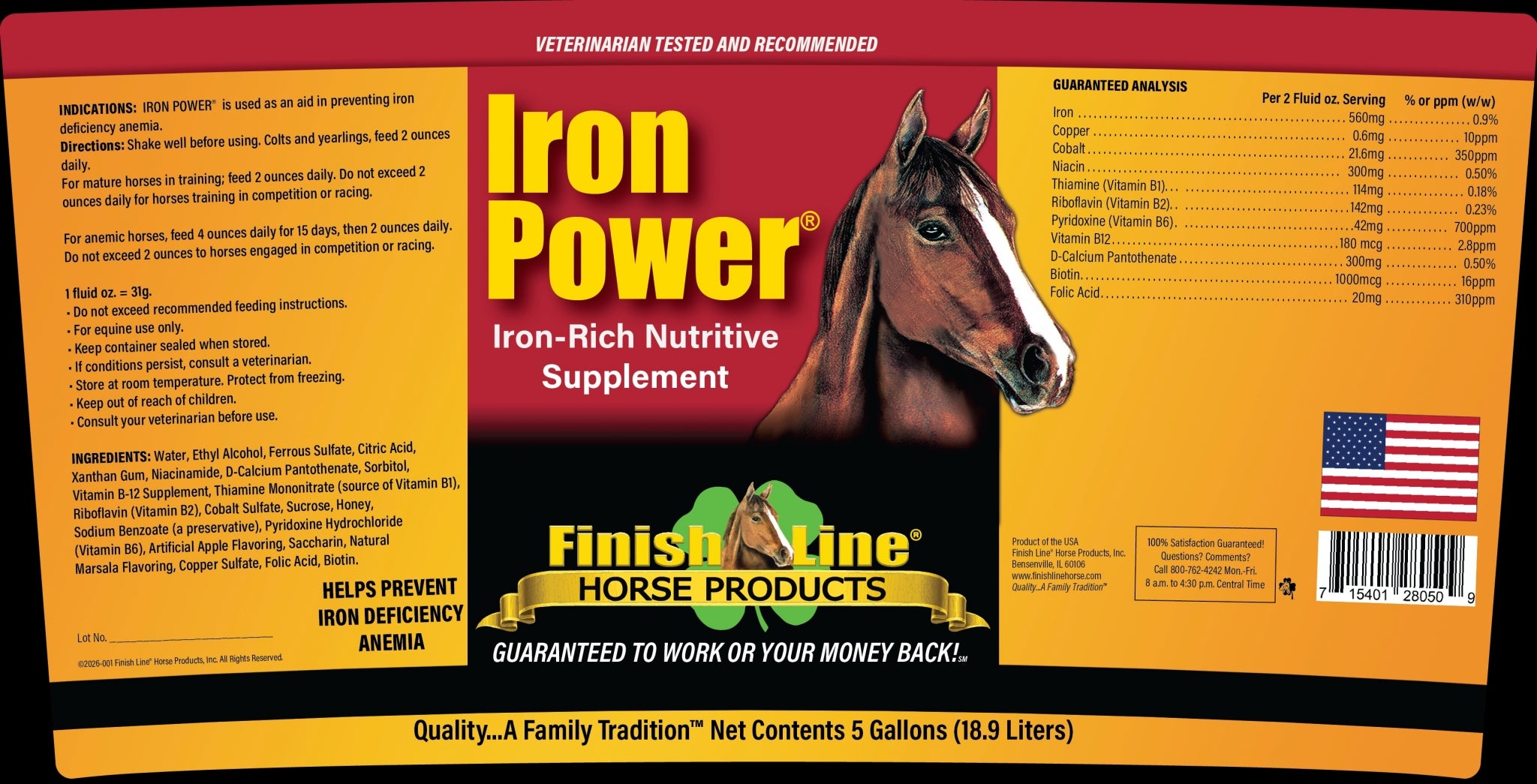 Finish Line Iron Power Horse Supplement