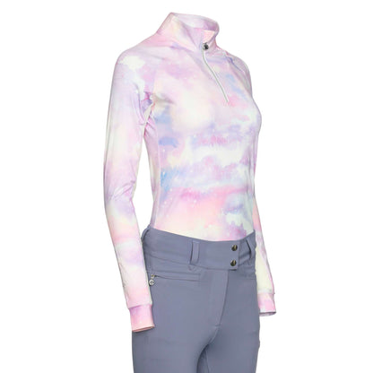 Dapplebay Kids Lavender Haze 1/4 Zip Long Sleeve Top