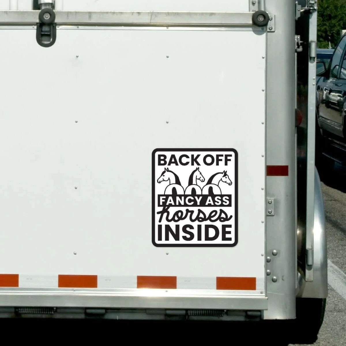 Dapplebay Fancy A$$ Horses Horse Trailer Decal