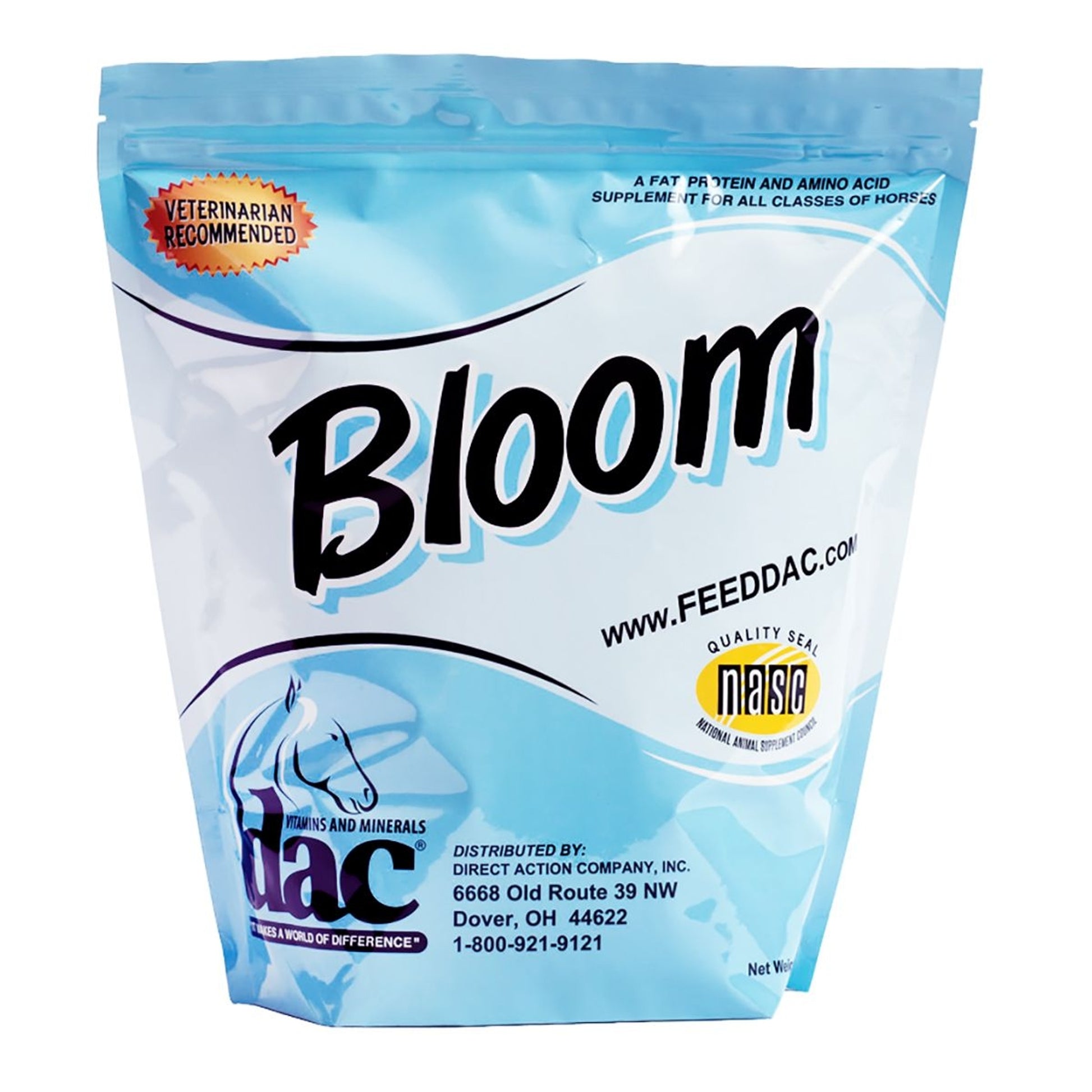 dac Bloom Coat, Skin and Weight Gain Horse Supplement