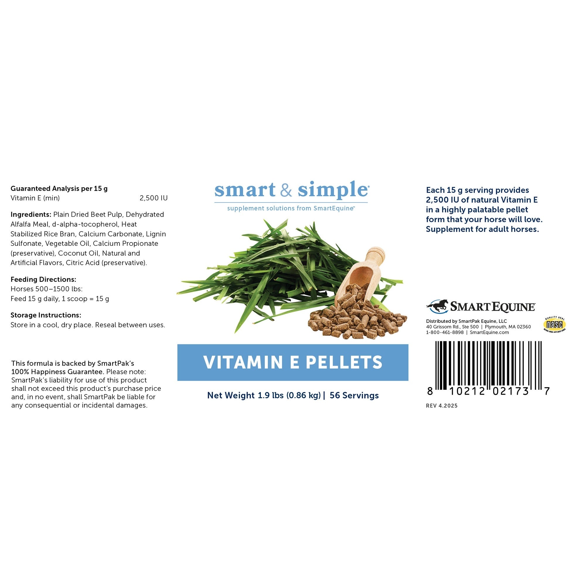 SmartEquine Smart and Simple Vitamin E Pellets