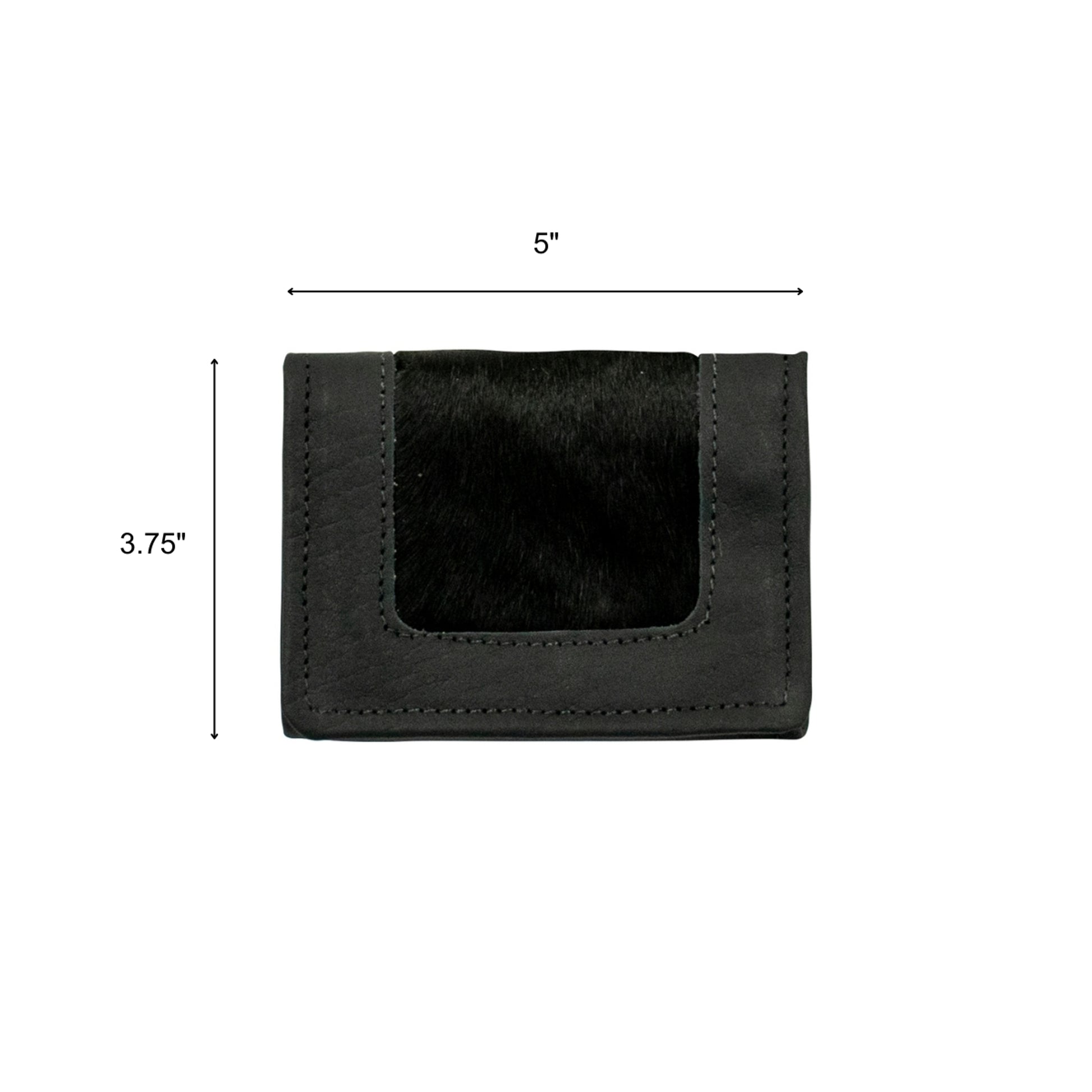 American West Hair-On Small Ladies Tri-Fold Wallet