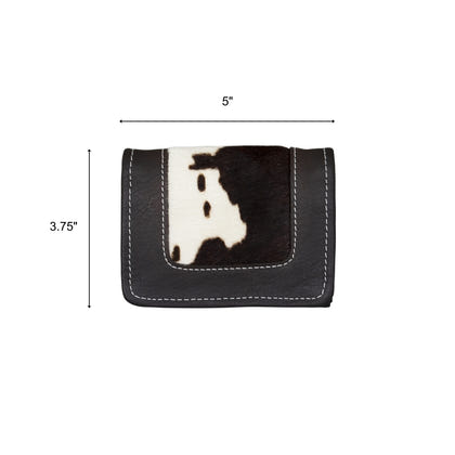 American West Hair-On Small Ladies Tri-Fold Wallet