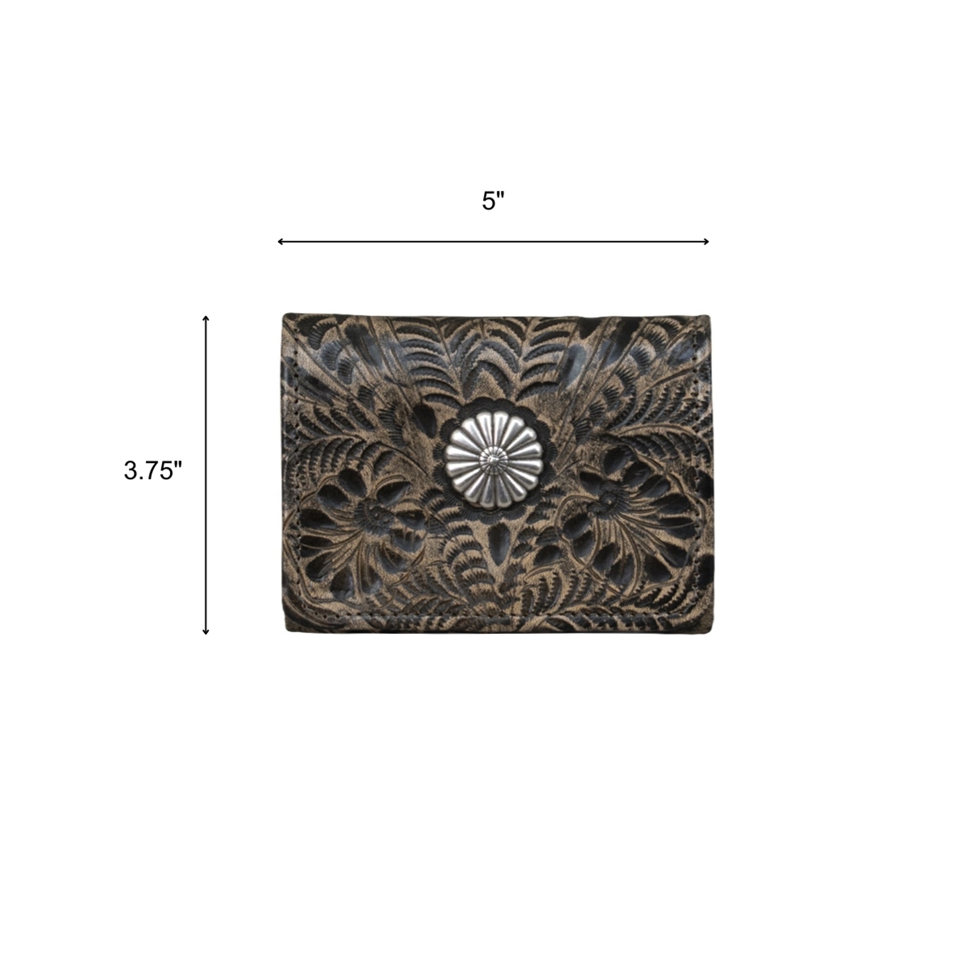 American West Ladies Small Tri-Fold Wallet