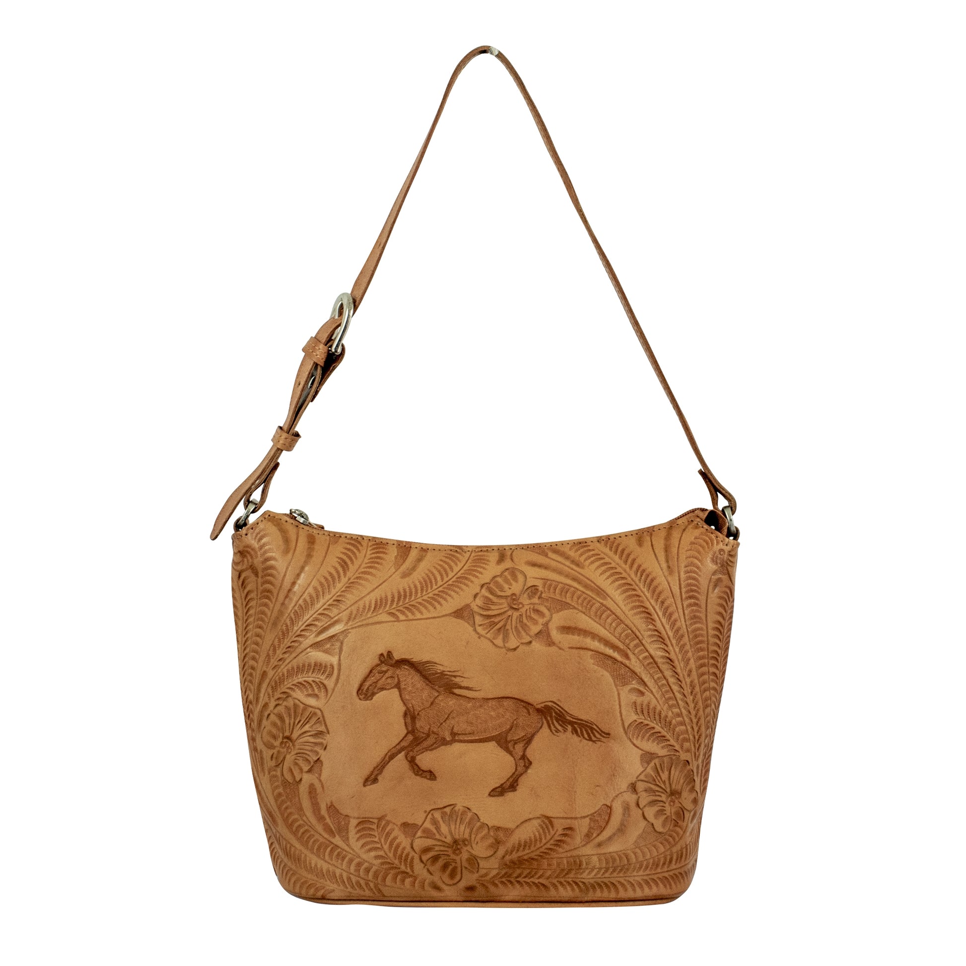 American West Hitchin' Post Zip Top Bucket Tote