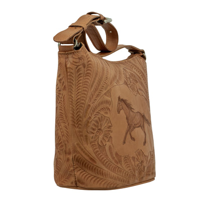 American West Hitchin' Post Zip Top Bucket Tote