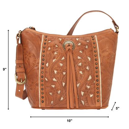 American West Hill Country Zip Top Bucket Tote