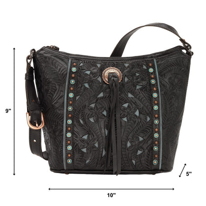 American West Hill Country Zip Top Bucket Tote