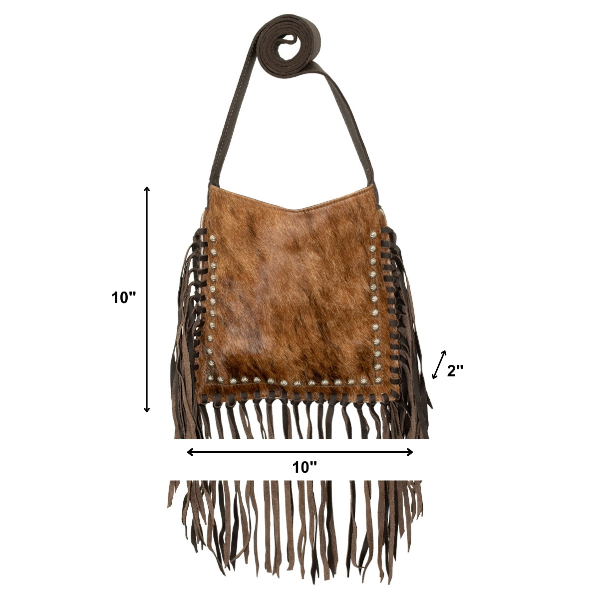 American West Fringed Cowgirl Crossbody with Fringe