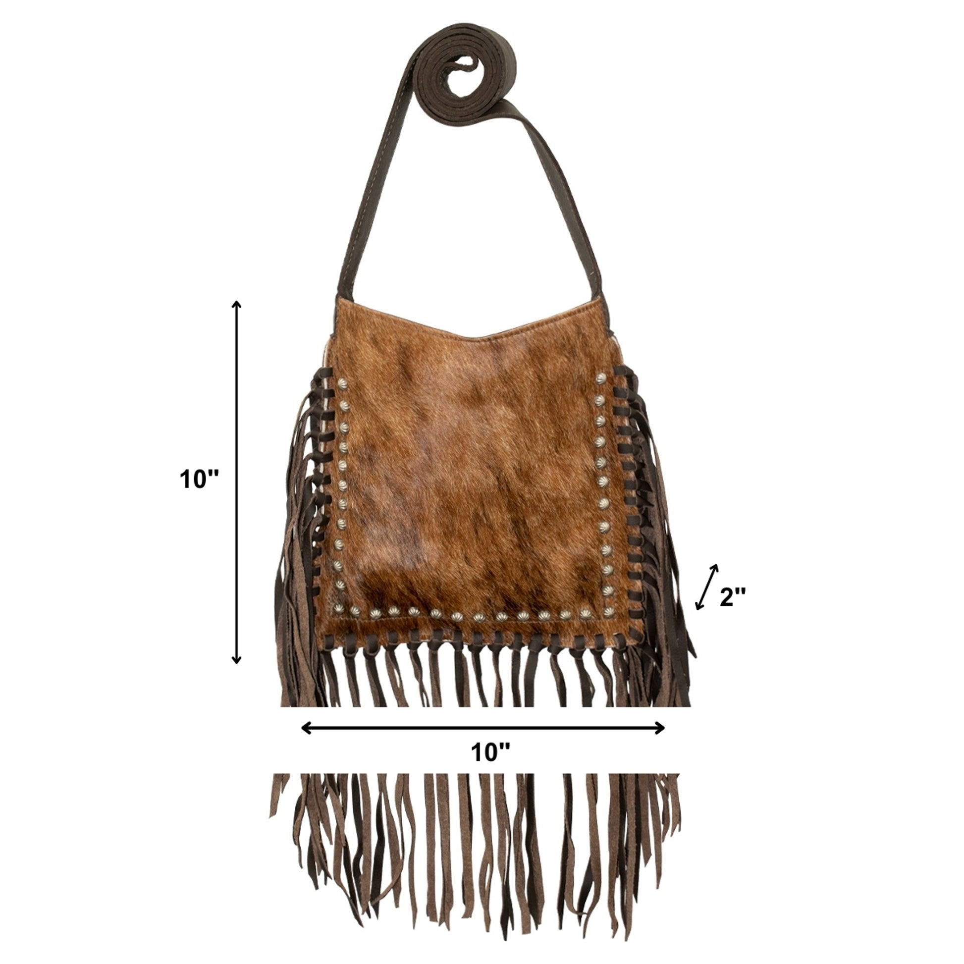 American West Fringed Cowgirl Crossbody with Fringe