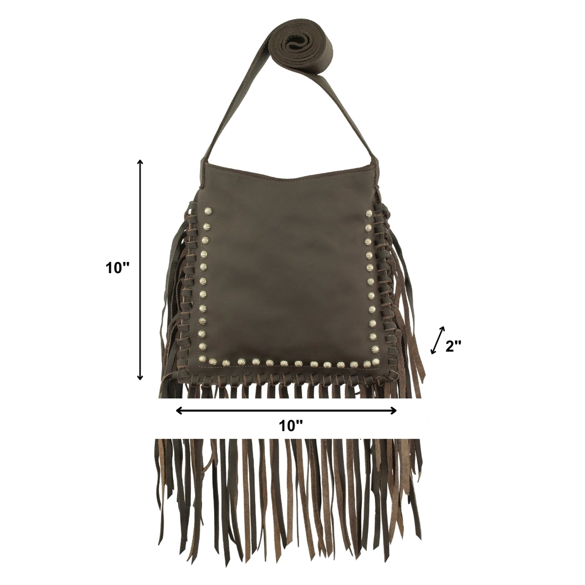 American West Fringed Cowgirl Crossbody with Fringe