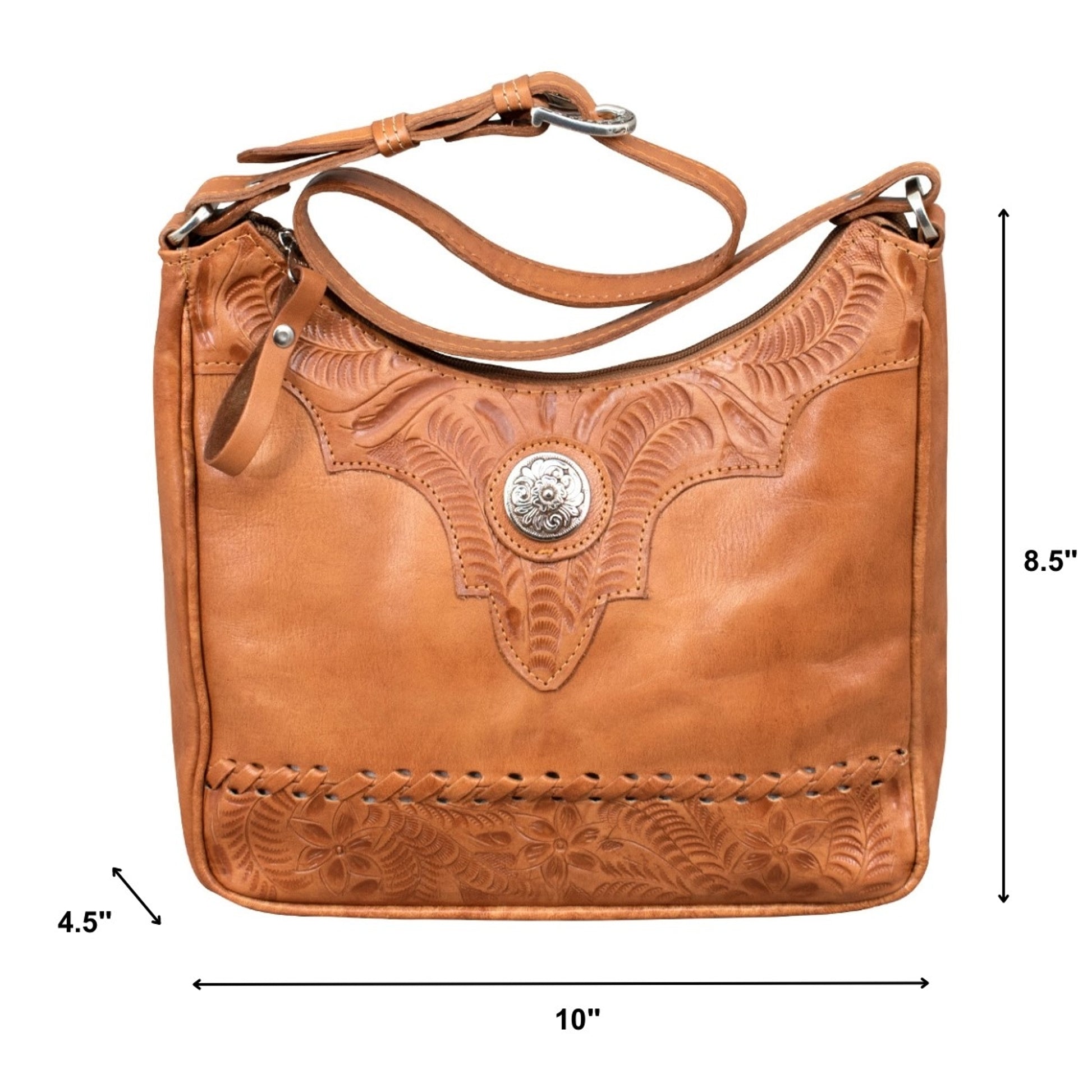 American West Harvest Moon Shoulder Bag with Conceal Carry Pocket on Back