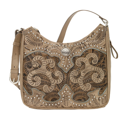 American West Annie's Secret Zip-Top Shoulder Bag with Conceal Carry Pocket