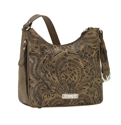 American West Annie's Secret Zip-Top Shoulder Bag with Conceal Carry Pocket