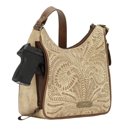American West Annie's Secret Collection Shoulder Bag with Conceal Carry Pocket on Back