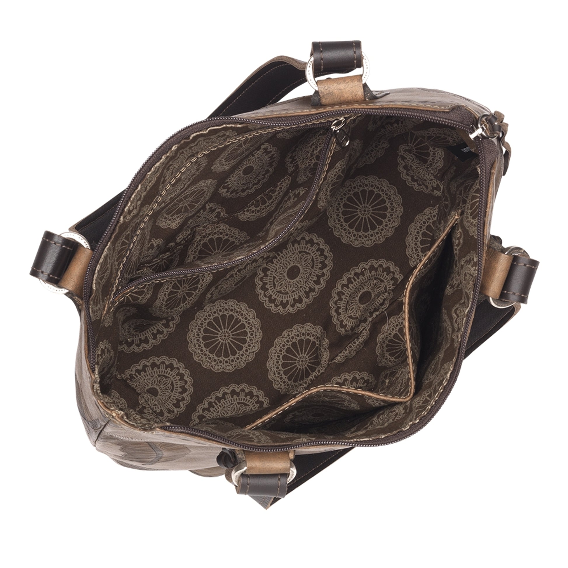 American West Texas Rose Large Zip Top Bucket Tote