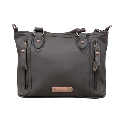 American West Cow Town Small Zip Top Convertible Satchel with Conceal Carry Pocket on Back