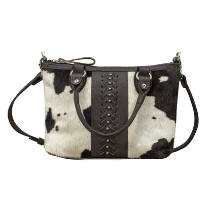 American West Cow Town Small Zip Top Convertible Satchel with Conceal Carry Pocket on Back