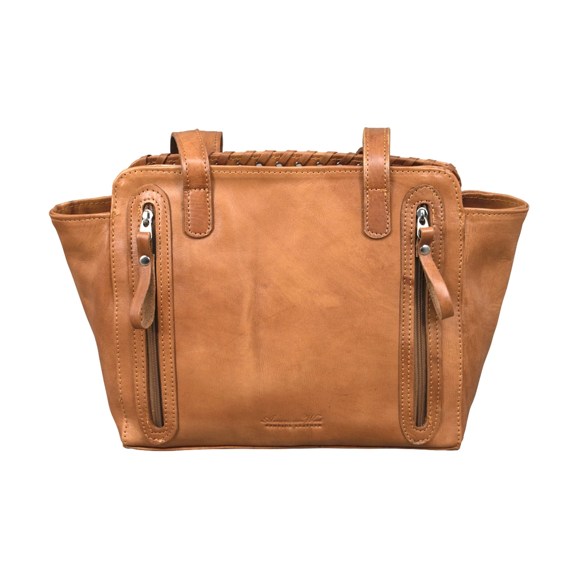 American West Harvest Moon Zip Top Tote with Conceal Carry Pocket on Back