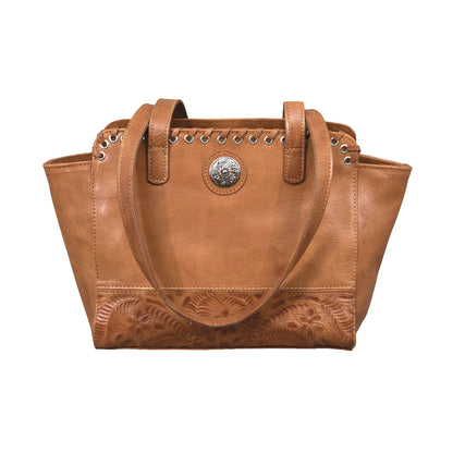 American West Harvest Moon Zip Top Tote with Conceal Carry Pocket on Back
