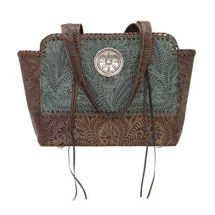 American West Annie's Secret Collection Zip Top Tote with Conceal Carry Pocket on Back