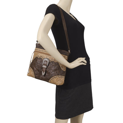 American West Saddle Ridge Zip Top Shoulder Bag