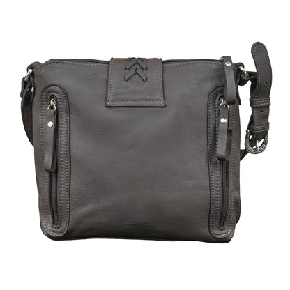 American West Santa Fe Woven Tapestry Zip-Top Shoulder Bag with Conceal Carry Pocket
