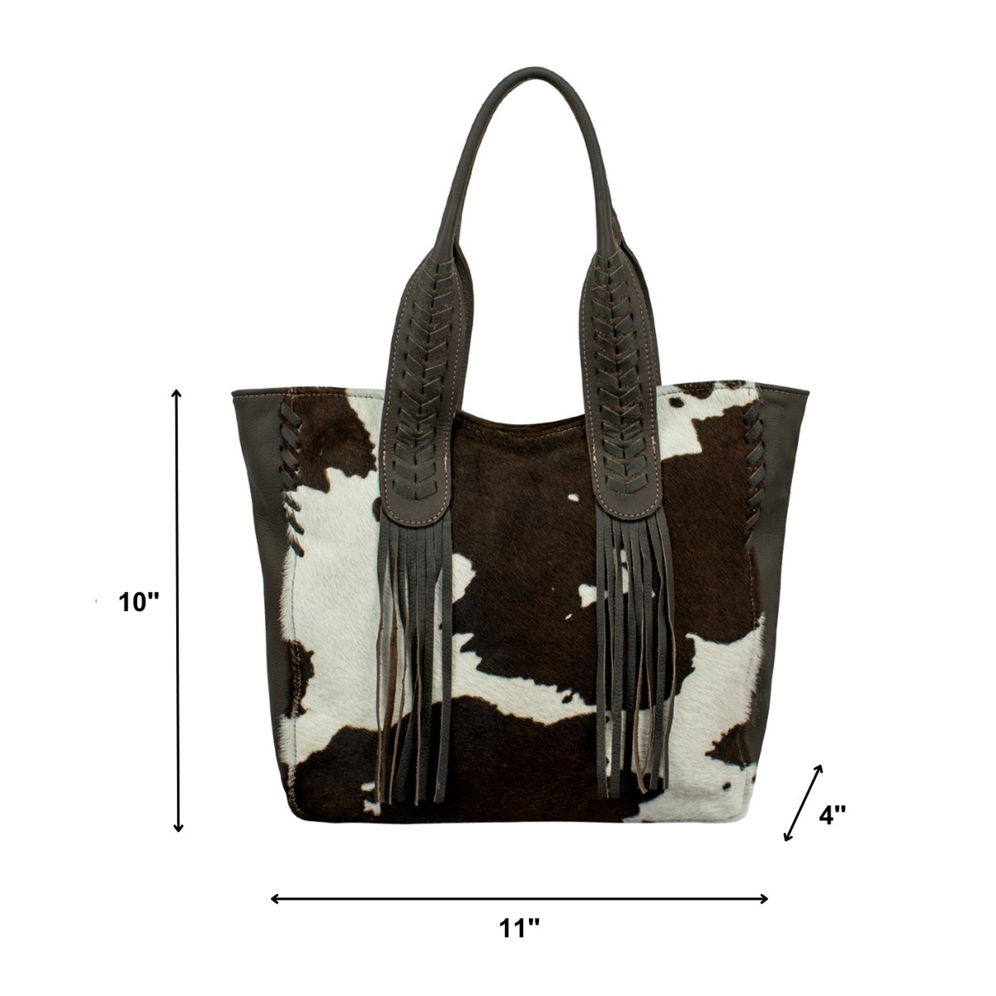 American West Pony Small Zip-Top Tote with Hair-On Hide