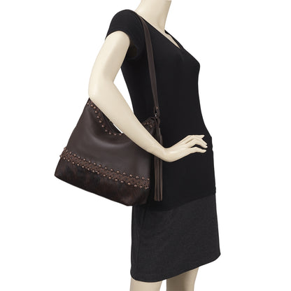 American West Wild Horses Zip Top Shoulder Bag