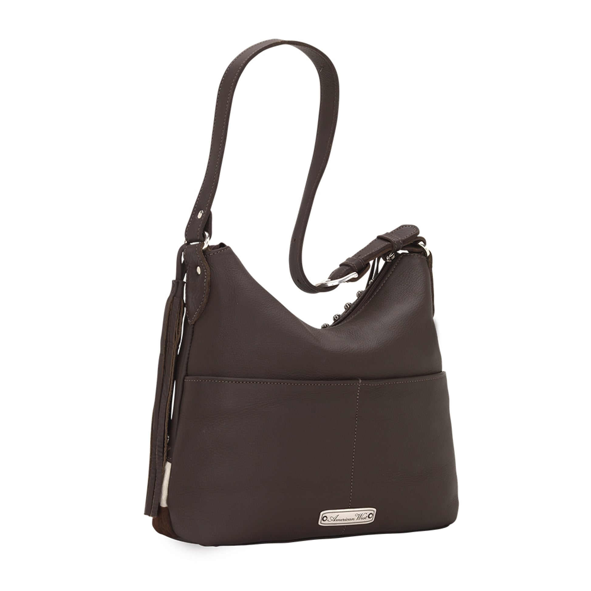 American West Wild Horses Zip Top Shoulder Bag