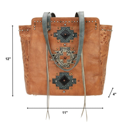 American West Navajo Soul Zip Top Tote