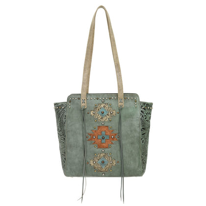 American West Navajo Soul Zip Top Tote