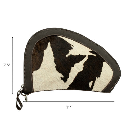 American West Large Padded Gun Case with Hair-On Hide