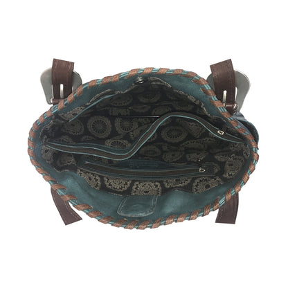 American West Lariats and Lace Multi-Compartment Tote with Conceal Carry Pocket on Back