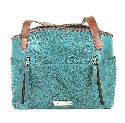 American West Lariats and Lace Multi-Compartment Tote with Conceal Carry Pocket on Back