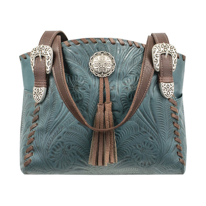 American West Lariats and Lace Multi-Compartment Tote with Conceal Carry Pocket on Back