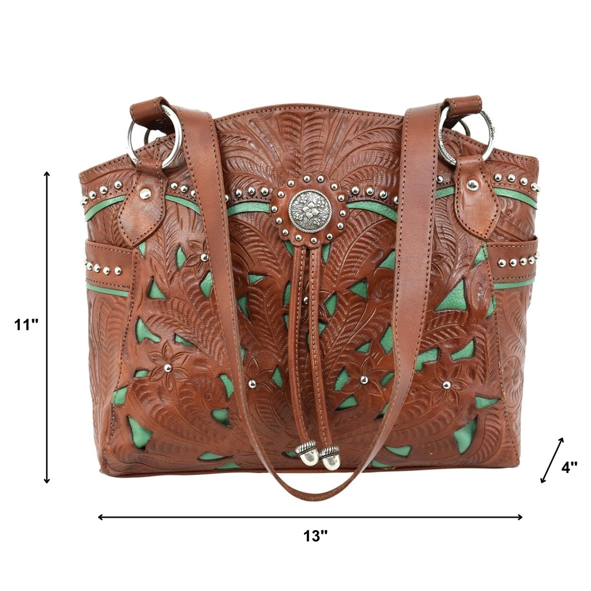 American West Lady Lace Half Moon Tote