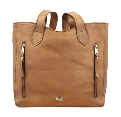 American West Hitchin' Post Large Zip Top Tote with Conceal Carry Pocket on Back