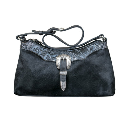 American West Cow Town Zip Top Shoulder Bag
