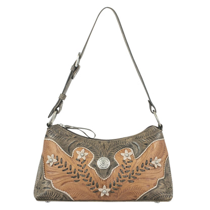 American West Desert Wildflower Zip Top Shoulder Bag