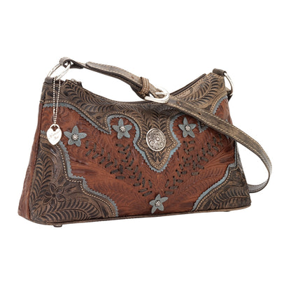 American West Desert Wildflower Zip Top Shoulder Bag