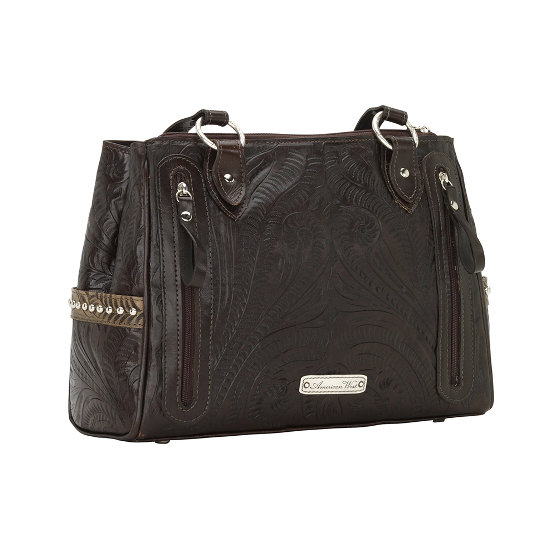 American West Annie's Secret Collection Multi-Compartment Tote with Conceal Carry Pocket on Back