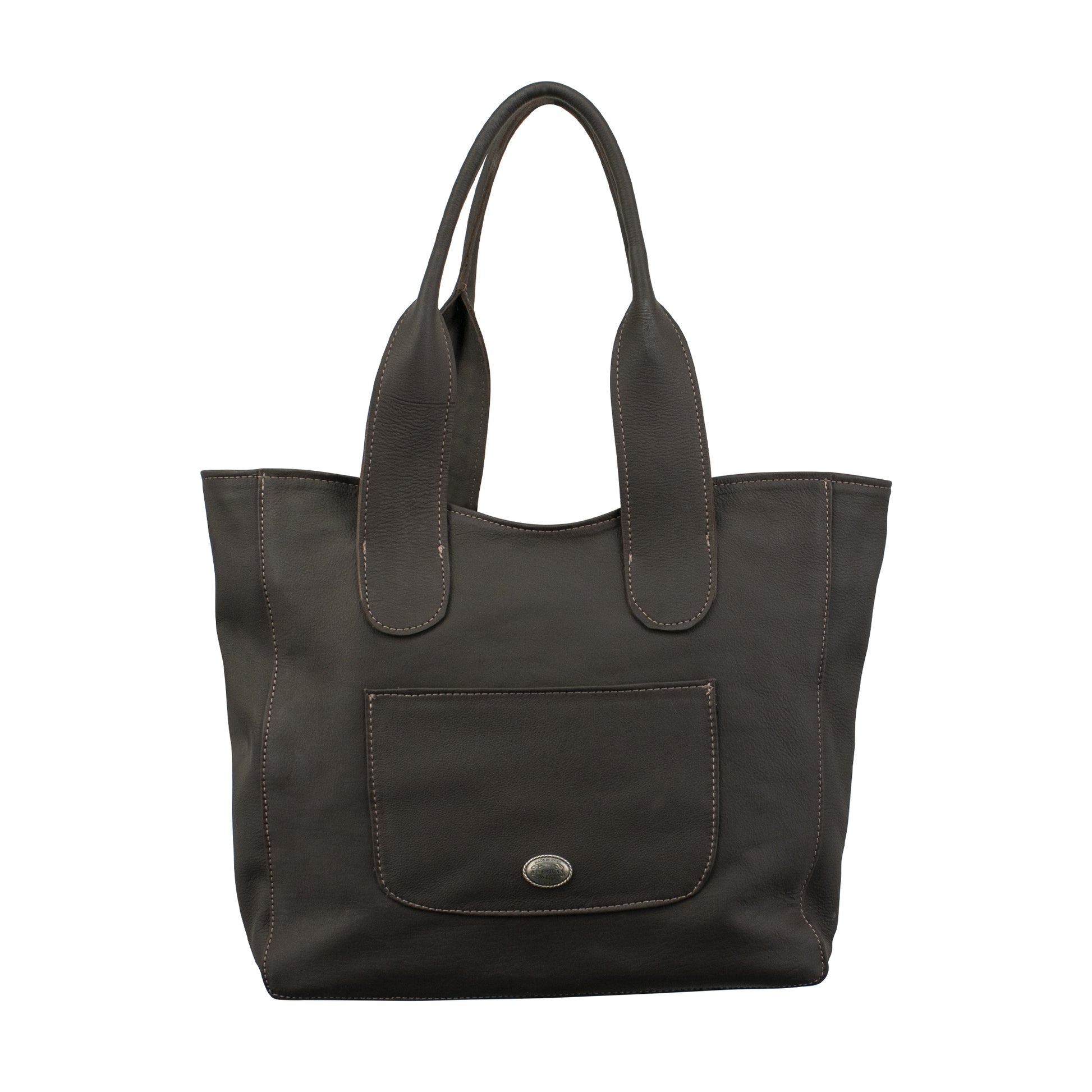 American West Pony Large Zip-Top Tote with Hair-On Hide