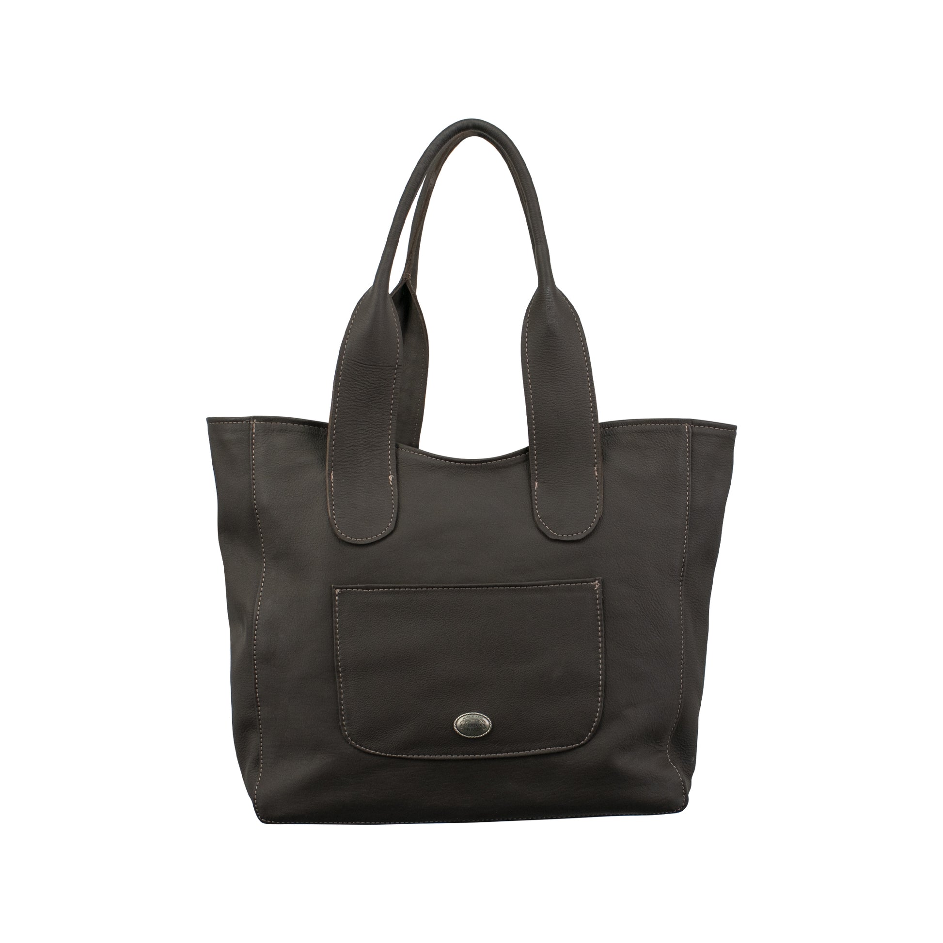 American West Pony Large Zip-Top Tote with Hair-On Hide