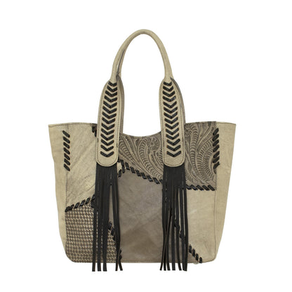American West Gypsy Patch Large Zip Top Tote